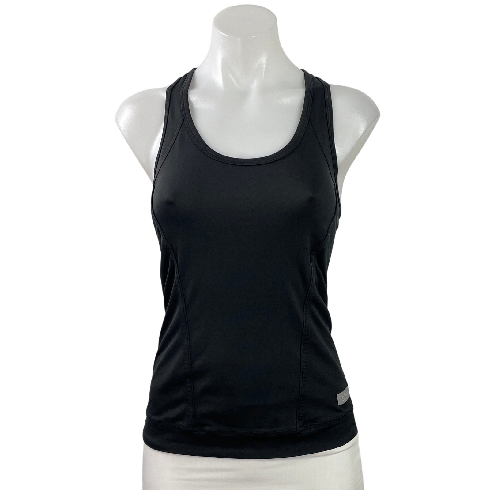 Adidas Stella Mccartney Women's Black Racerback Yoga Athletic Tank Top Size S